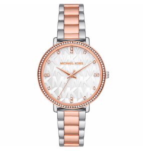 Montre Femme Michael Kors Pyper en Métal Argenté et Doré Rose Ref MK4667