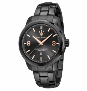 Montre Homme Maserati Successo en Métal Noir Ref R8853121008