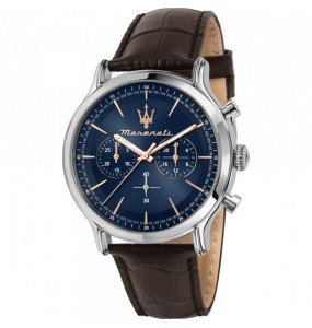 Montre Homme Maserati Epoca en Cuir Marron Ref R8871618014