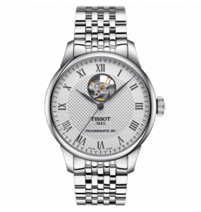 Montre Homme Automatique Tissot Le Locle Powermatic 80 en Métal Argenté Ref T0064071103302