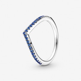 Bague Pandora Vu Bleu Scintillant Pandora Timeless