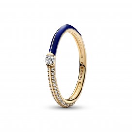 Bague Pandora Double Pavé & Bleue Pandora ME