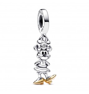 Charm Pandora Pendant Disney 100e anniversaire Minnie avec diamant de synthèse 0.009 ct tw