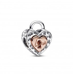 Charm Pandora Cur Séparable Cadenas Bicolore