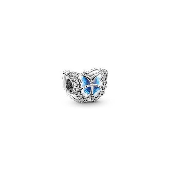 Charm Pandora Scintillant Papillon Bleu