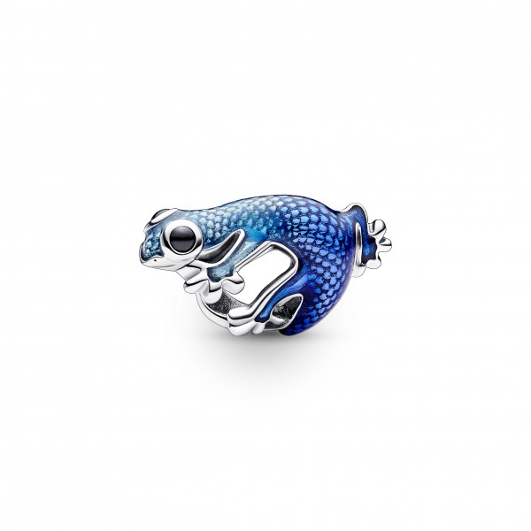 Charm Pandora Gecko Bleu Métallique