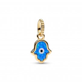 Charm Pandora Pendant Main de Fatma Bleue Opalescente