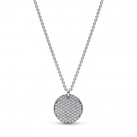 Collier Pandora Pendant Rond Pavé Pandora Timeless