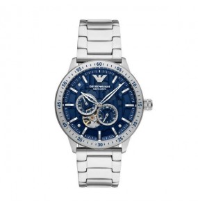 Montre Homme Armani cadran bleu bracelet Acier AR60052