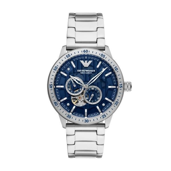 Montre Homme Armani cadran bleu bracelet Acier AR60052