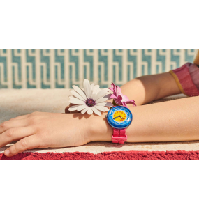 Montre Enfant Flik Flak Retro Pink bracelet PET recyclé FBNP190