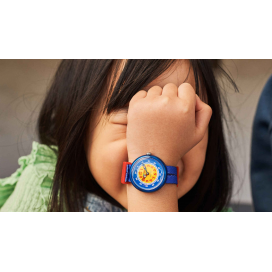 Montre Enfant Flik Flak Retro Blue bracelet PET recyclé FBNP187