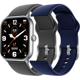 ICE smart - ICE 1.0 - Acier gris avec 2 bracelets Noir et Bleu marine - 1.85