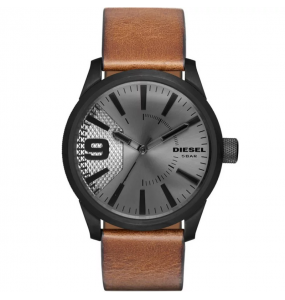 Montre Homme Diesel RASP bracelet en cuir brun - DZ1764