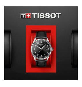 Montre Homme TISSOT Gent XL Classic Cadran Noir Cuir Noir - T1164101605700