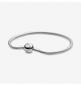 Bracelet Pandora serpent en argent avec fermoir rond 21 cm