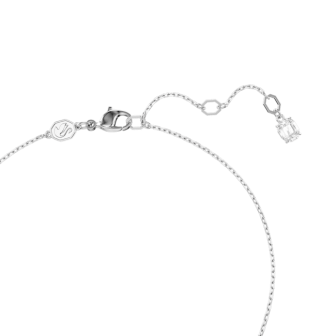 Swarovski - Collier et Pendentif Hyperbola, Coeur Bleu, Métal rhodié - Ref 5680403