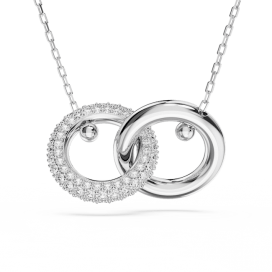 Swarovski - Collier et Pendentif Dextera, Métal rhodié - Ref 5670251