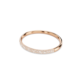 Swarovski - Bracelet-jonc Meteora, Pavé neige, doré rose - Ref 5688611