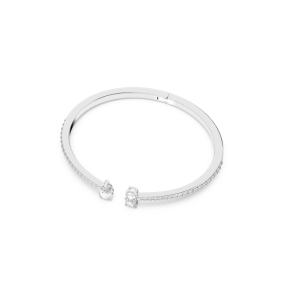Swarovski - Bracelet jonc Attract argenté - Ref 5556912