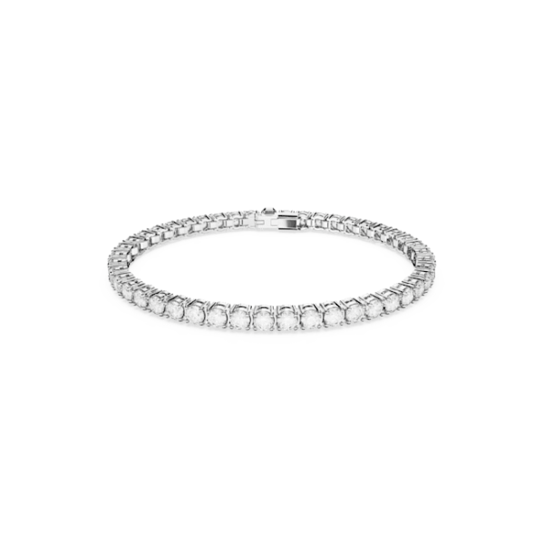 Swarovski - Bracelet Matrix Tennis, Métal rhodié - Ref 5648938