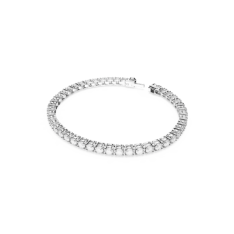Swarovski - Bracelet Matrix Tennis, Métal rhodié - Ref 5648938