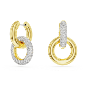 Swarovski - Anneaux d'oreilles Dextera asymétrique, doré - Ref 5668818