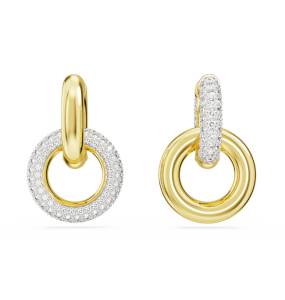 Swarovski - Anneaux d'oreilles Dextera asymétrique, doré - Ref 5668818