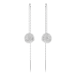 Swarovski - Pendants d'oreilles Meteora, Blanches, Métal rhodié - Ref 5683448