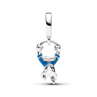 Pandora - Charm Disney Donald, émail holographique rouge et bleu - Ref 793358C01