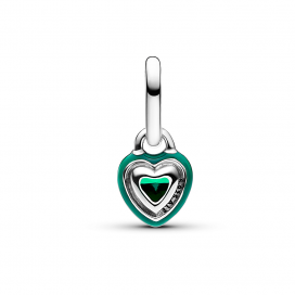 Pandora - Charm coeur cristal et émail vert - Ref 793042C03
