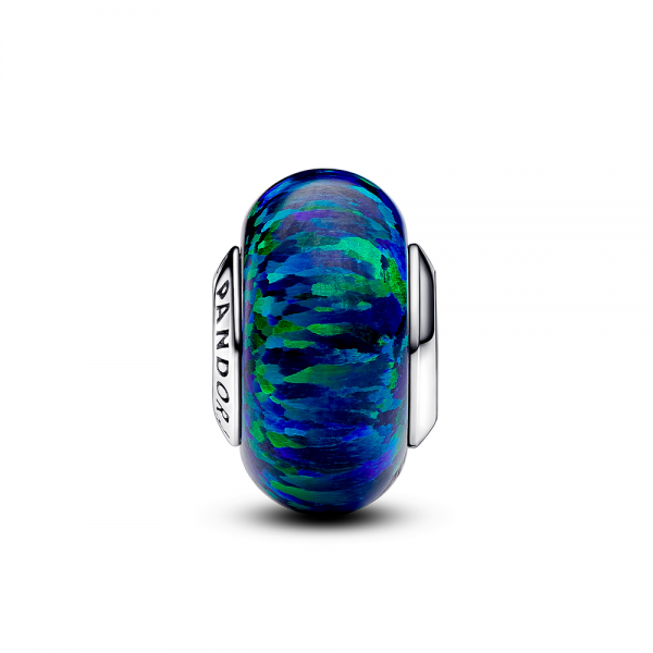 Pandora - Charm perle en opale synthétique vert-bleu - Ref 791691C04