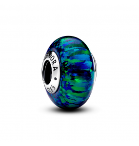Pandora - Charm perle en opale synthétique vert-bleu - Ref 791691C04