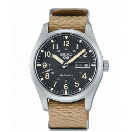 Montre Homme SEIKO 5 Sports Automatique Noir Nylon Marron - SRPG35K1