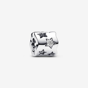 Charm Pandora espaceur étoiles ajourés