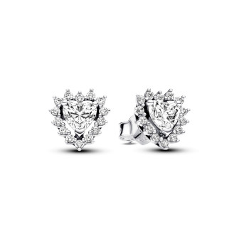 Boucles doreilles Pandora coeur