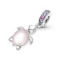 Charm Pendant Murano Tortue de Mer Rose