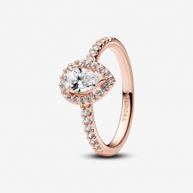 Bague Pandora plaqué or rose 14 carats - T 52