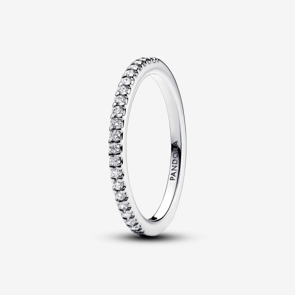 Bague Pandora allience sertie oxydes de zirconium T48