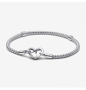 Bracelet Femme PANDORA Moments Maille Cloutée Argent - 592453C00-18