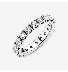 Bague Pandora Éternité Rang Scintillant Taille 52 Argent 925/1000e