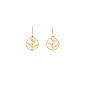 Les Georgettes Boucles d'oreilles Tresse, Collection Les Essentielles - Taille 16 mm