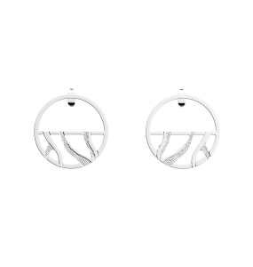 Les Georgettes Boucles d'oreilles Tigre, Collection Les Essentielles - Taille 30 mm - Référence 70426571600000