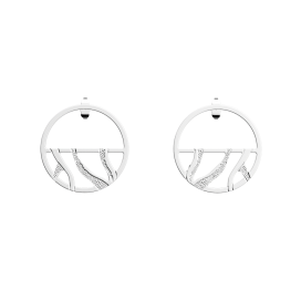 Les Georgettes Boucles d'oreilles Tigre, Collection Les Essentielles - Taille 30 mm - Référence 70426571600000