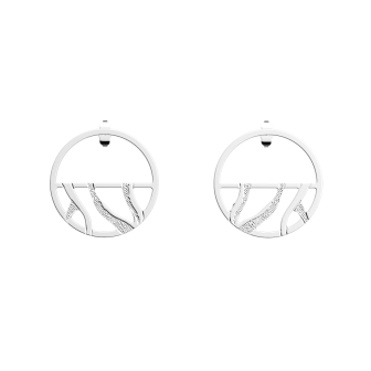 Les Georgettes Boucles d'oreilles Tigre, Collection Les Essentielles - Taille 30 mm - Référence 70426571600000