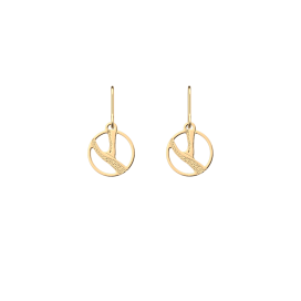 Les Georgettes Boucles d'oreilles Tigre, Collection Les Essentielles - Taille 16 mm - Référence 70426551900000