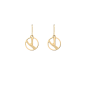 Les Georgettes Boucles d'oreilles Tigre, Collection Les Essentielles - Taille 16 mm
