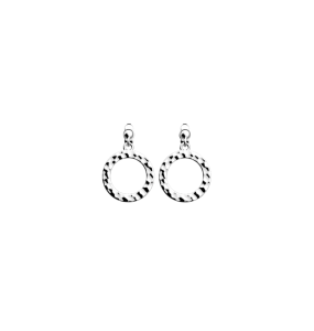 Les Georgettes Boucles d'Oreilles Pure Martelée, Collection Les Audacieuses - Taille 16 mm - Référence 70394631600000