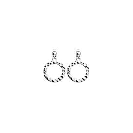 Les Georgettes Boucles d'Oreilles Pure Martelée, Collection Les Audacieuses - Taille 16 mm - Référence 70394631600000