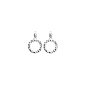 Les Georgettes Boucles d'Oreilles Pure Martelée, Collection Les Audacieuses - Taille 16 mm